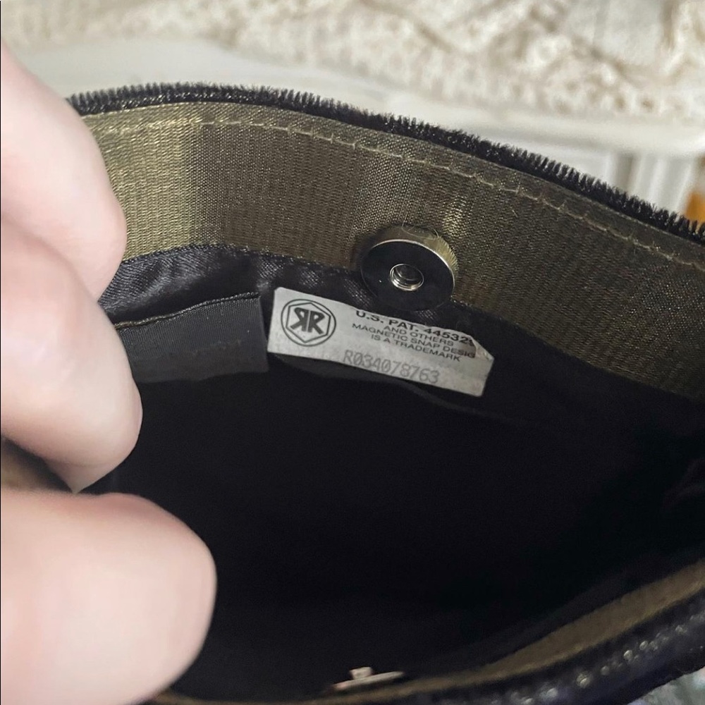 Vintage Brown Velvet Mini Purse - Picture 4 of 4